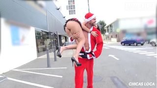 Big Ass Spanish Girl Celebrates Christmas With Outdoor Sex