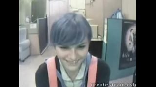 Blue Haired Webcam Hotness