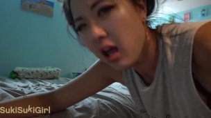 My beautiful Chinese Wife MOANING will make you CUM